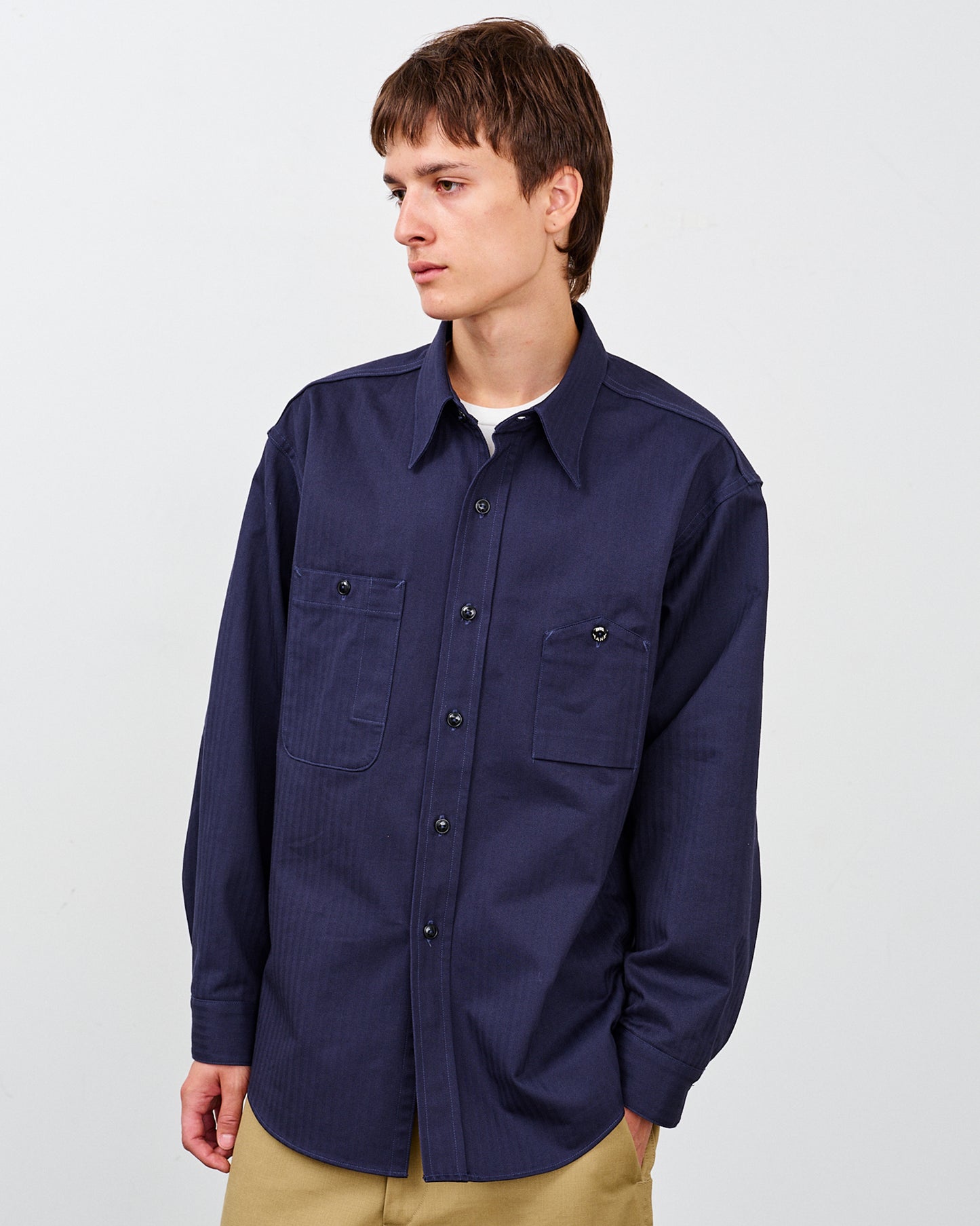 【 26SS 】BIGYANK Y1944 HBT SHIRT / NAVY