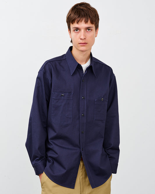 【 26SS 】BIGYANK Y1944 HBT SHIRT / NAVY