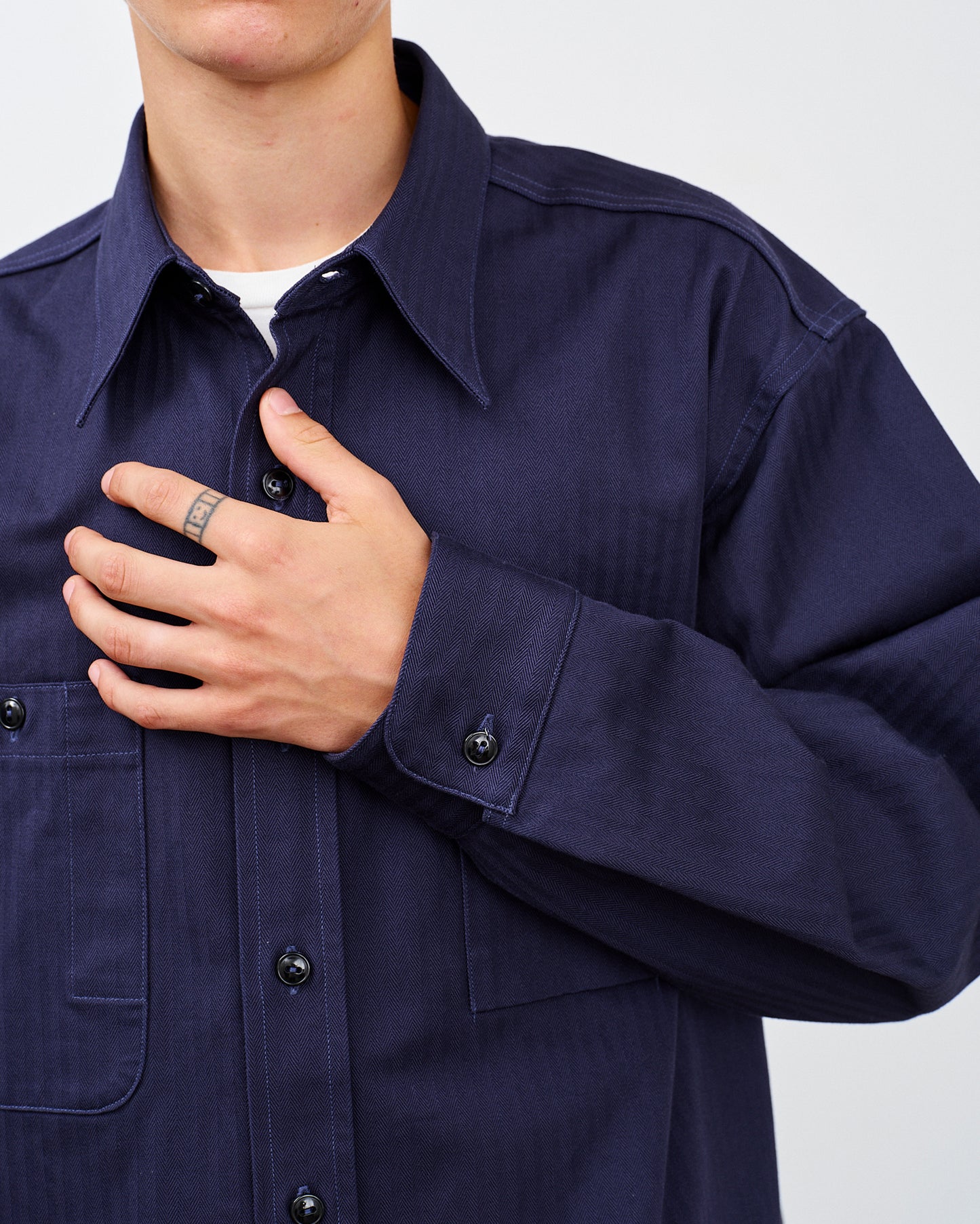 【 26SS 】BIGYANK Y1944 HBT SHIRT / NAVY