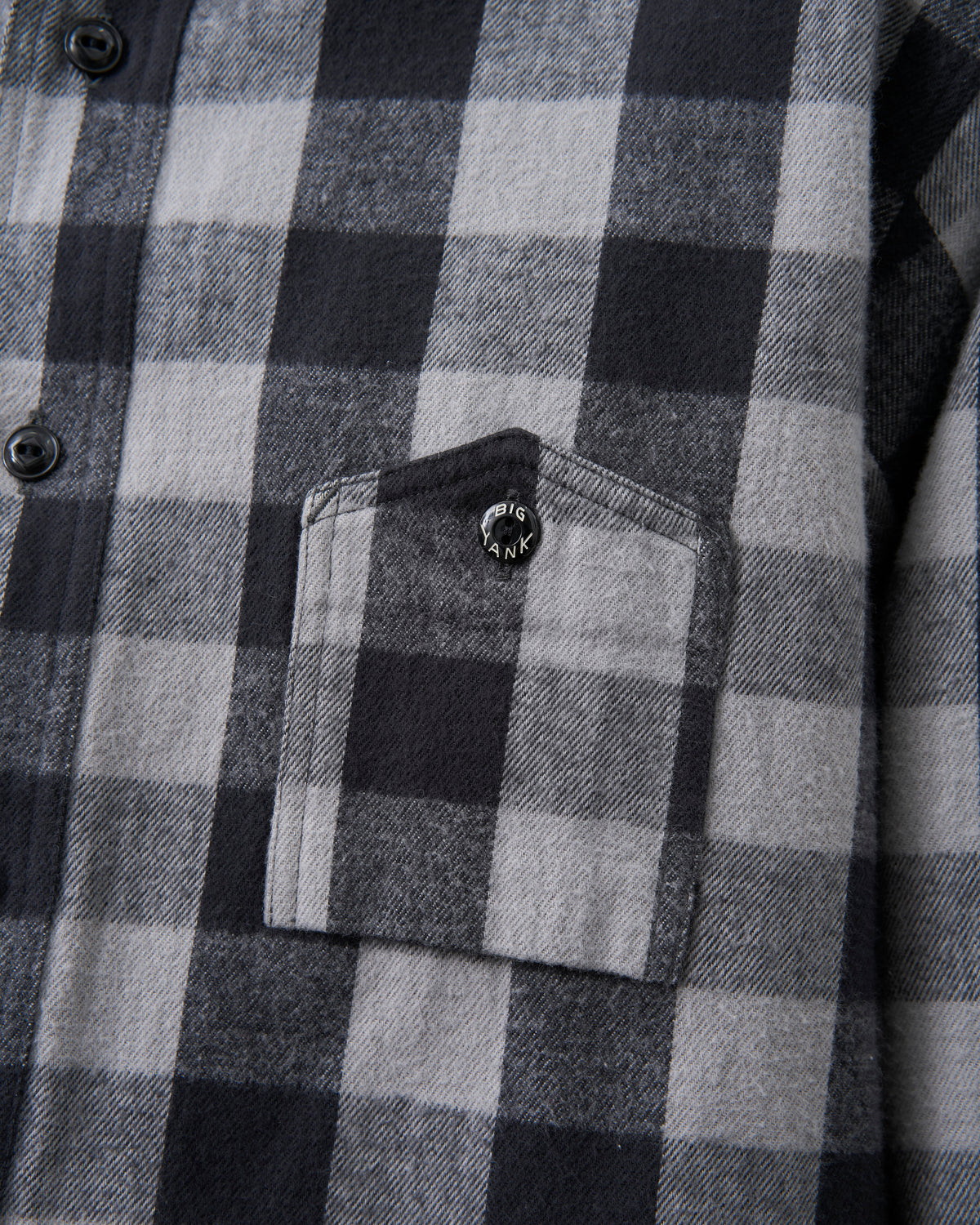 【 26FW 】BIGYANK Y1945 FLANNEL CHECK SHIRT / GREY