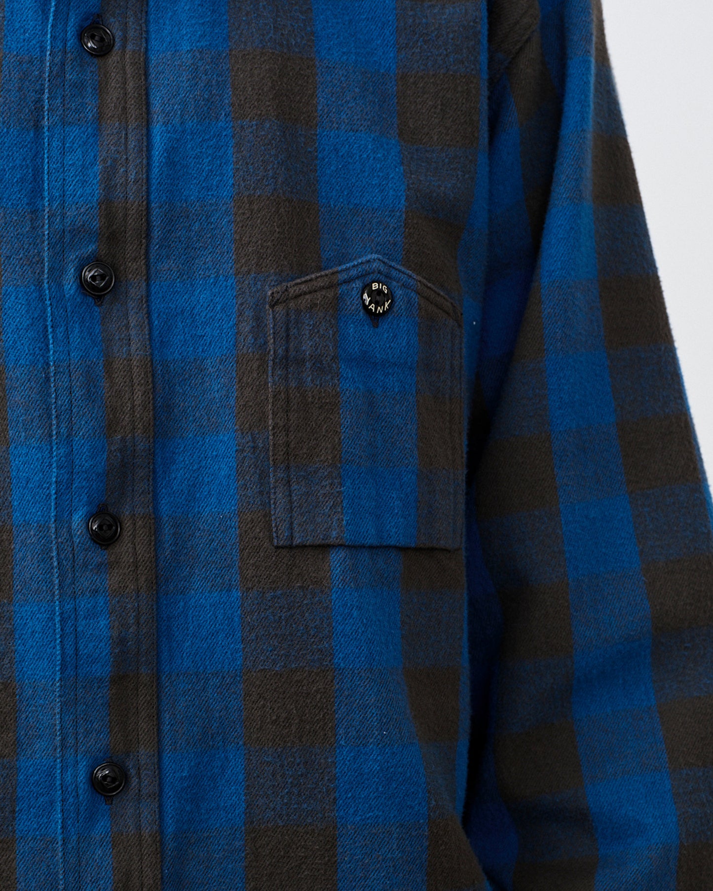 【 26SS 】BIGYANK Y1945 FLANNEL SHIRT BROCK CHECK / BLUE