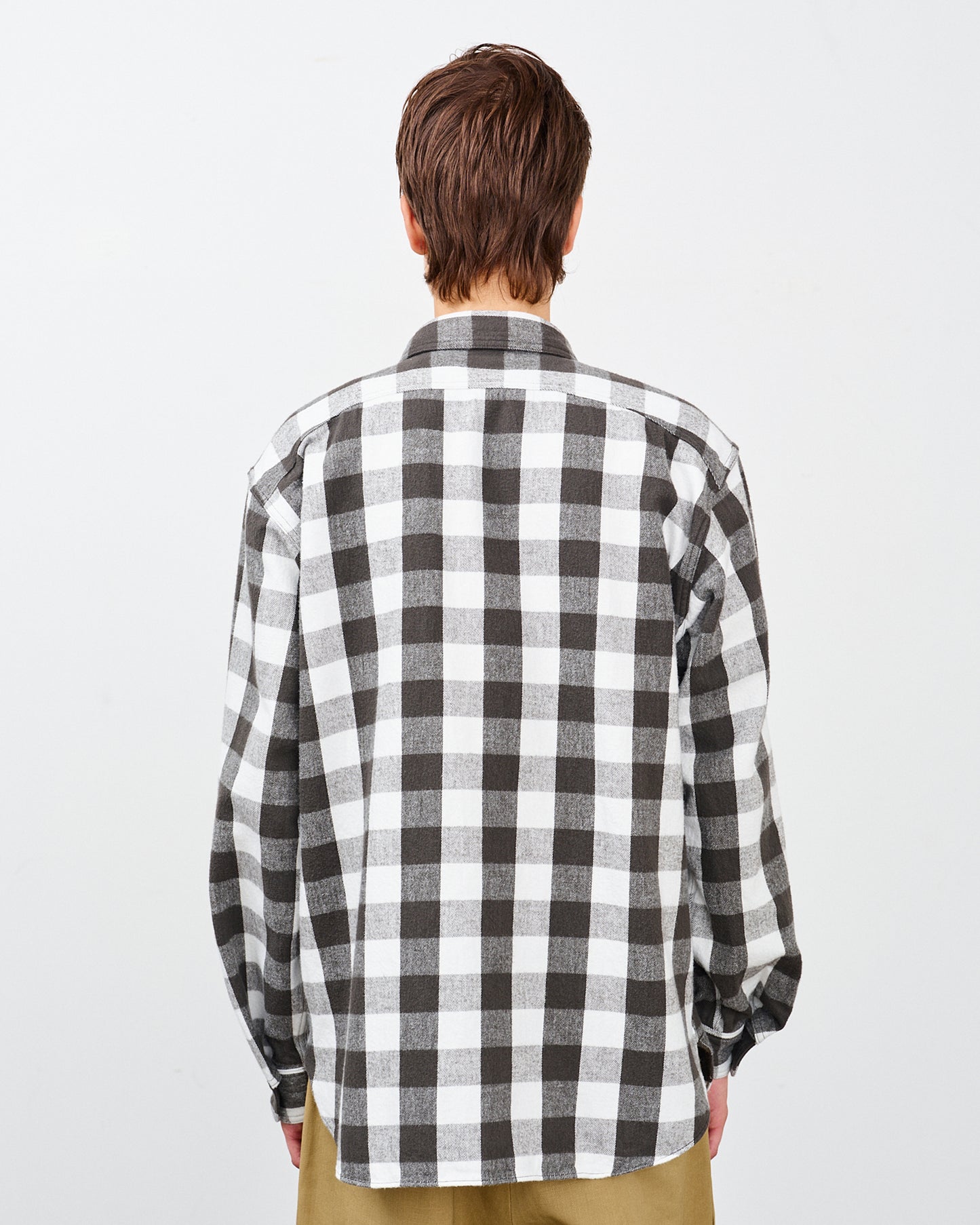 【 26SS 】BIGYANK Y1945 FLANNEL SHIRT BROCK CHECK / WHITE