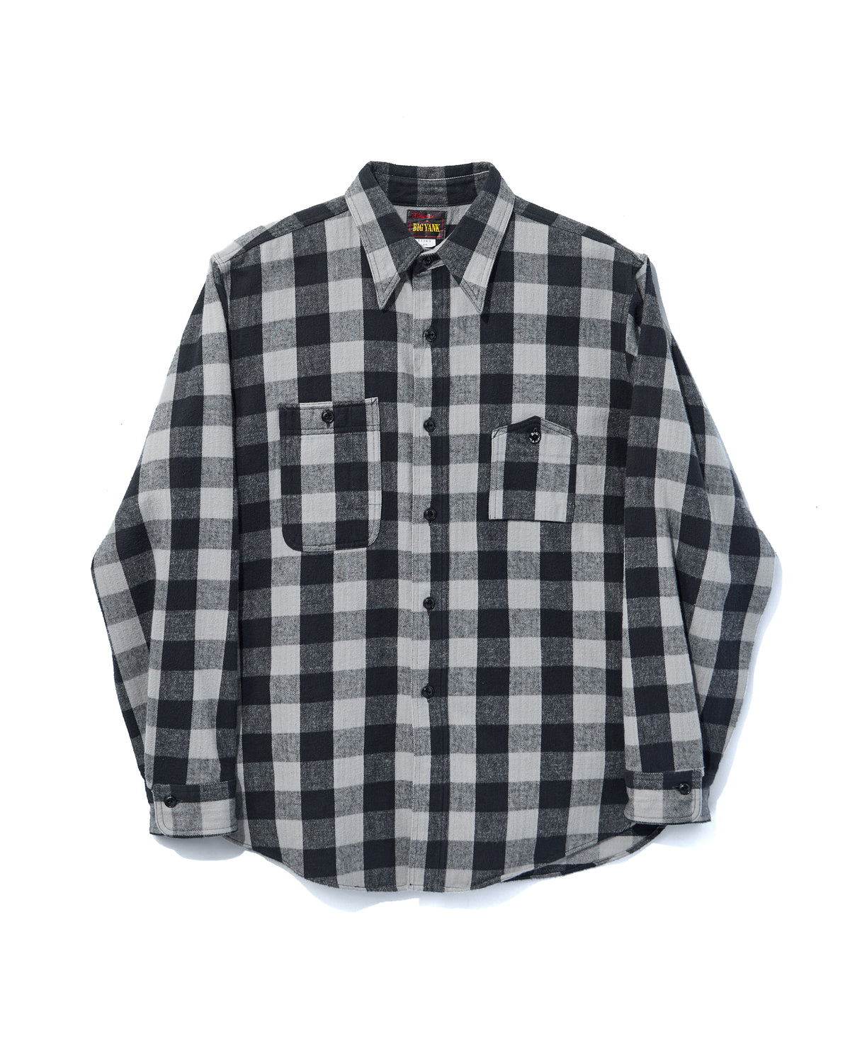 【 26FW 】BIGYANK Y1945 FLANNEL CHECK SHIRT / GREY