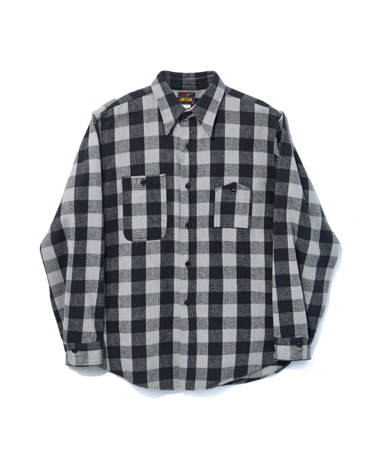 【 26FW 】BIGYANK Y1945 FLANNEL CHECK SHIRT / GREY