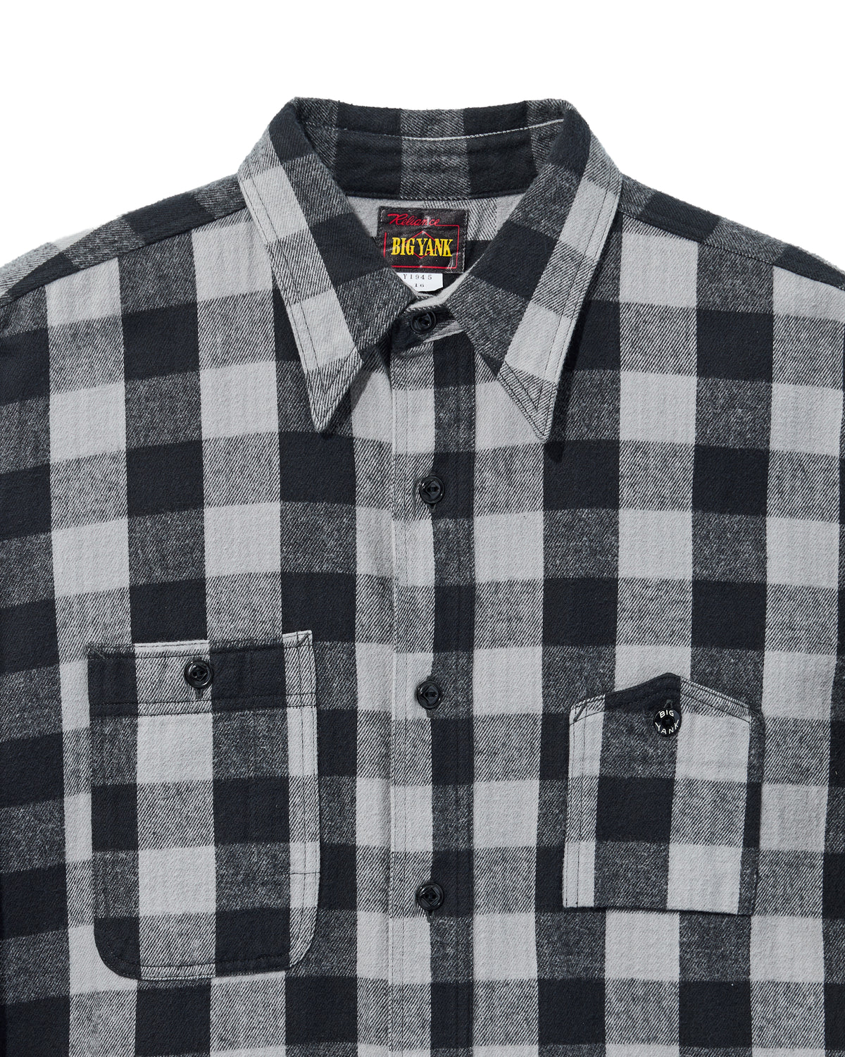 【 26FW 】BIGYANK Y1945 FLANNEL CHECK SHIRT / GREY
