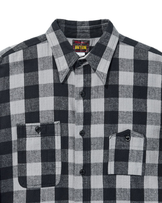 【 26FW 】BIGYANK Y1945 FLANNEL CHECK SHIRT / GREY