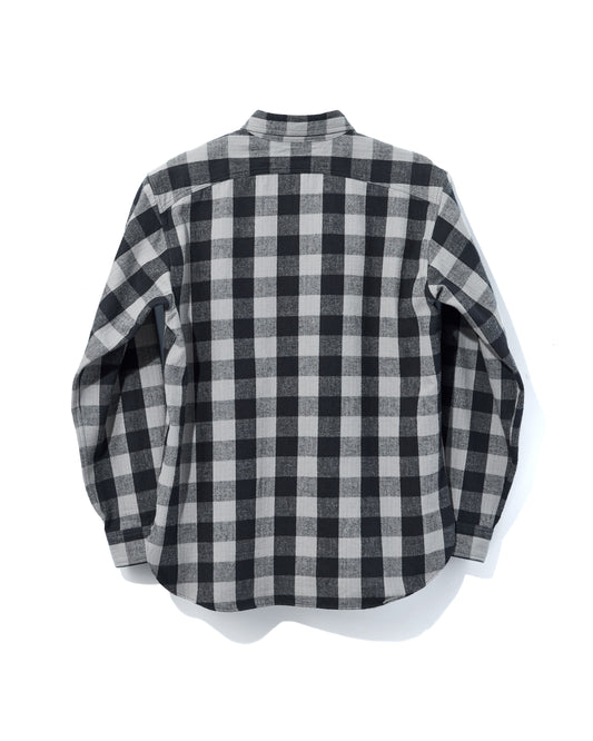 【 26FW 】BIGYANK Y1945 FLANNEL CHECK SHIRT / GREY