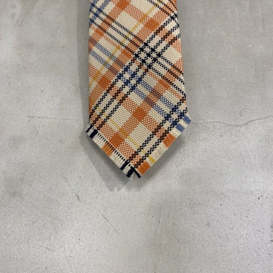 ANATOMICA HAND FRINGE TIE OLMETEX / ORANGE