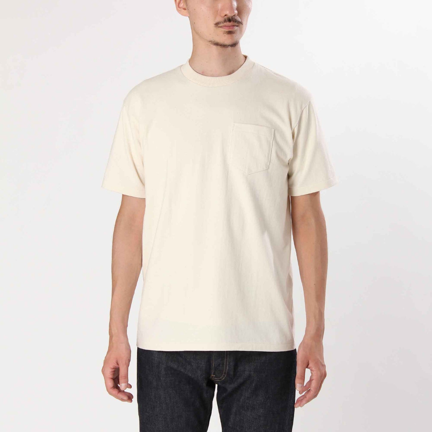 ANATOMICA POCKET TEE / WHITE