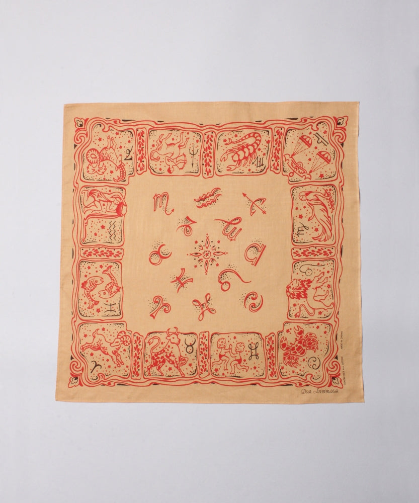 Der SUMMLER BANDANA ZODIAC SIGNS / BEIGE