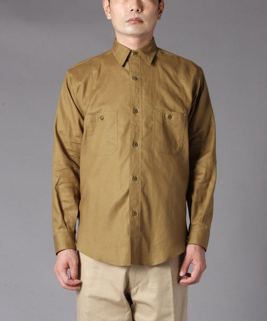 BIGYANK SHIRT C1920 FLYER CO/LI TWILL / OLIVE