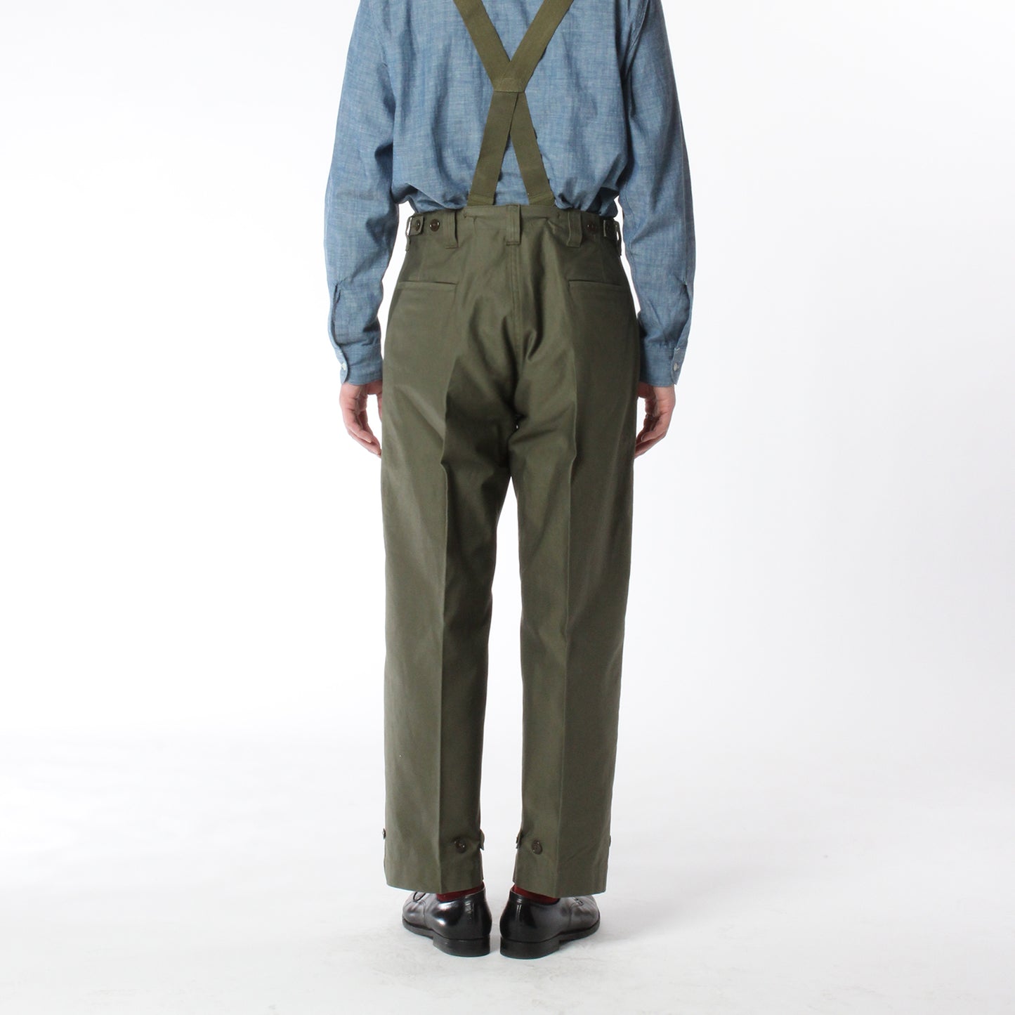 【 RESTOCK 】YANKSHIRE M1945 TROUSERS SATEEN / OLIVE