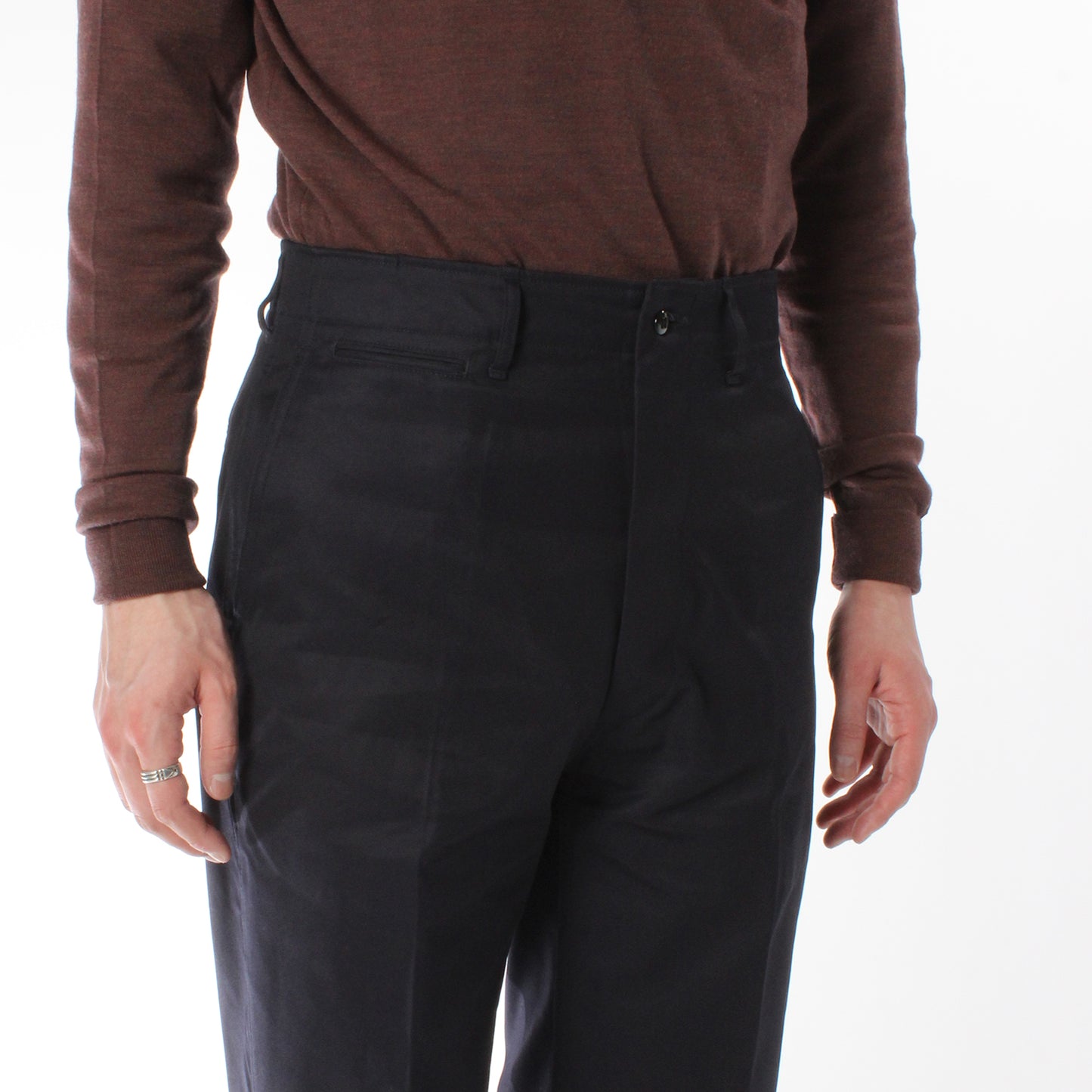 【 RESTOCK 】ANATOMICA CHINO II / NAVY