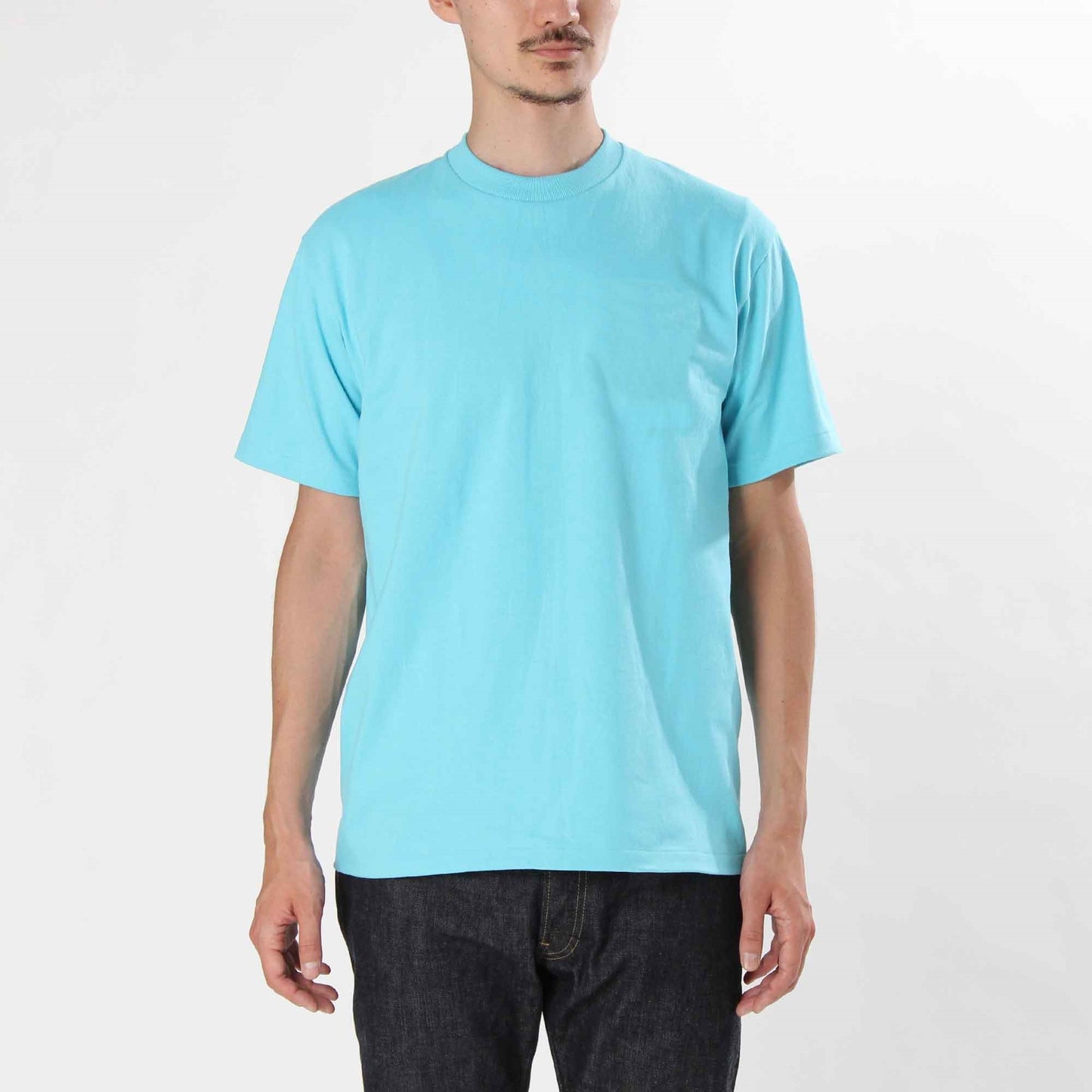 ANATOMICA PLAIN TEE / TURQUOISE