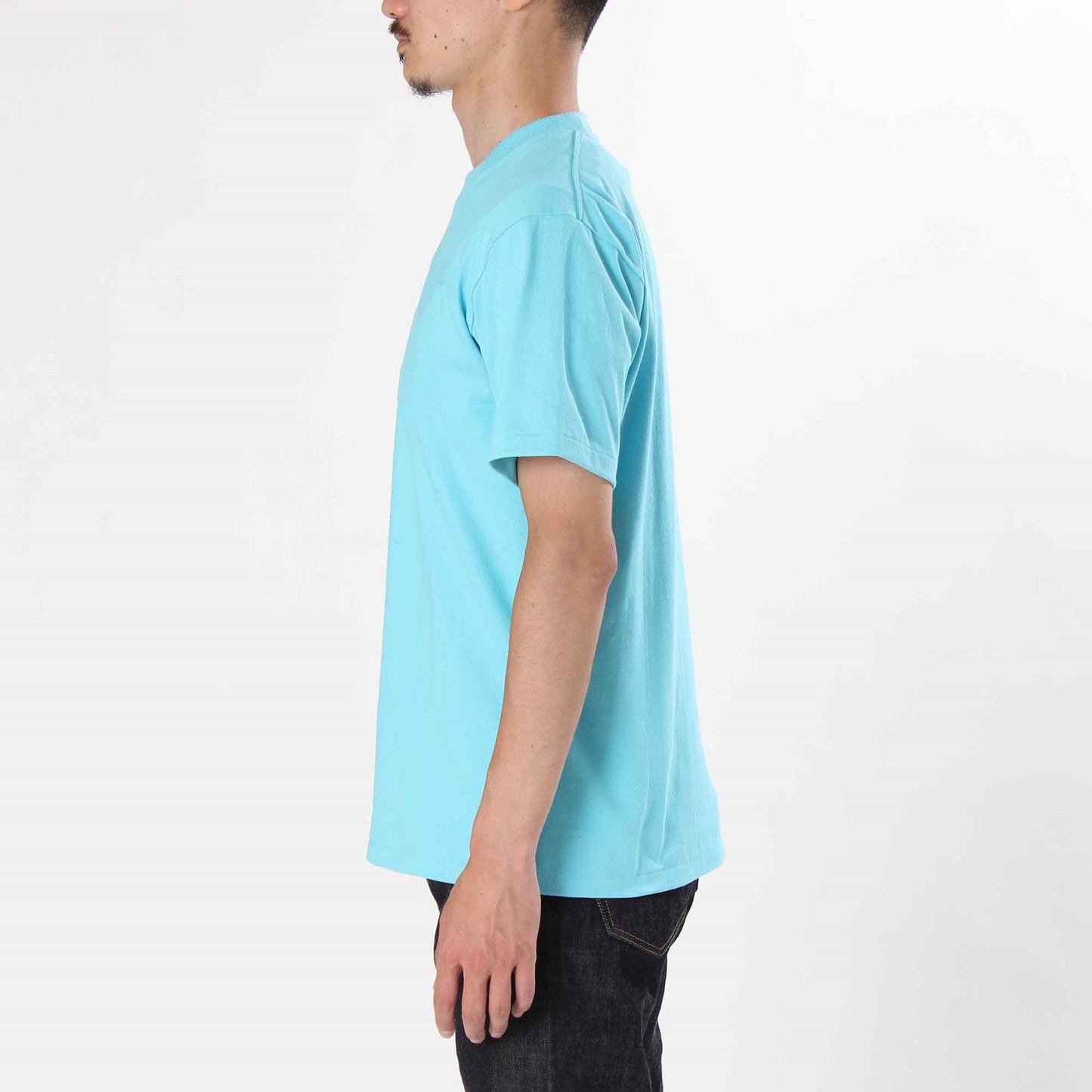 ANATOMICA PLAIN TEE / TURQUOISE