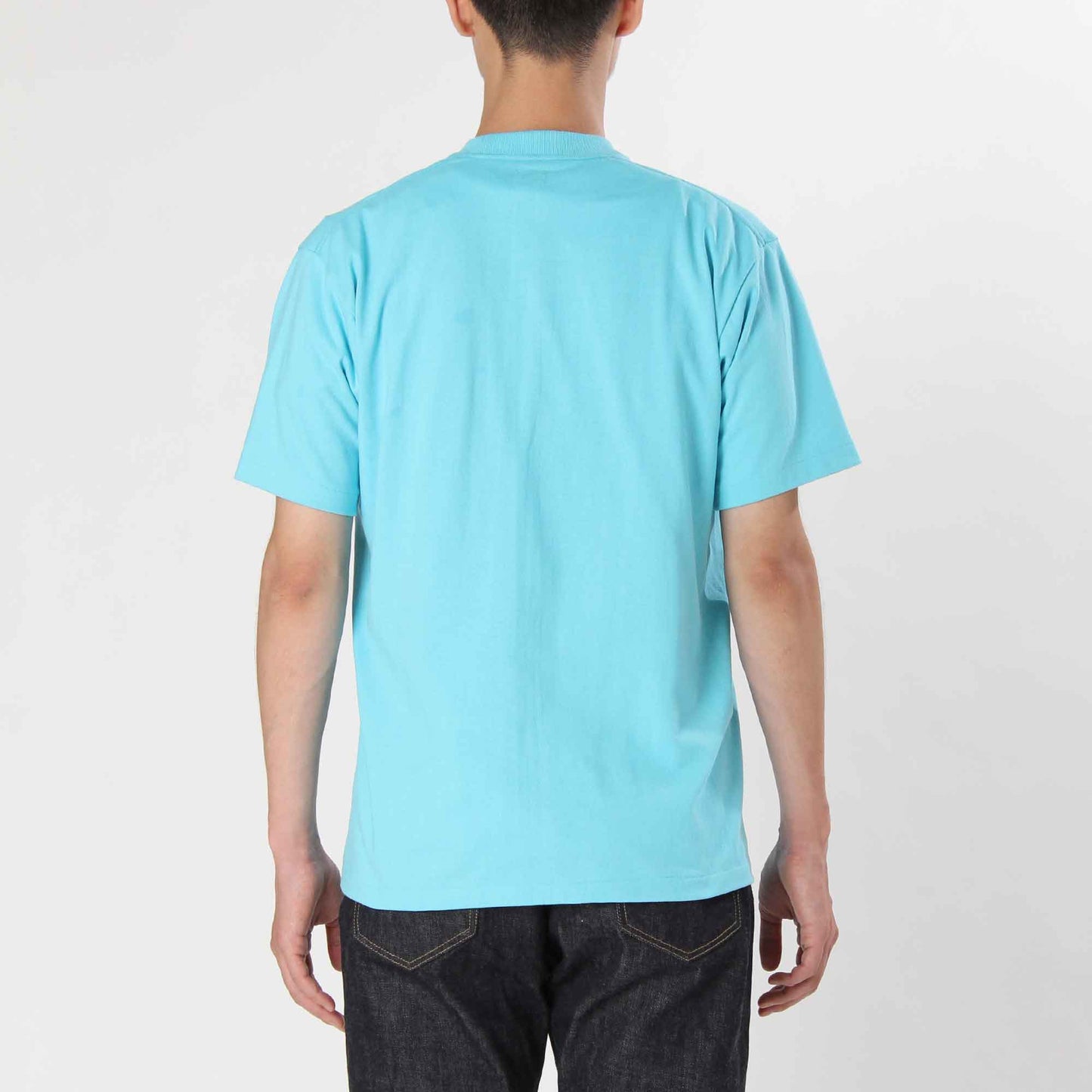 ANATOMICA PLAIN TEE / TURQUOISE