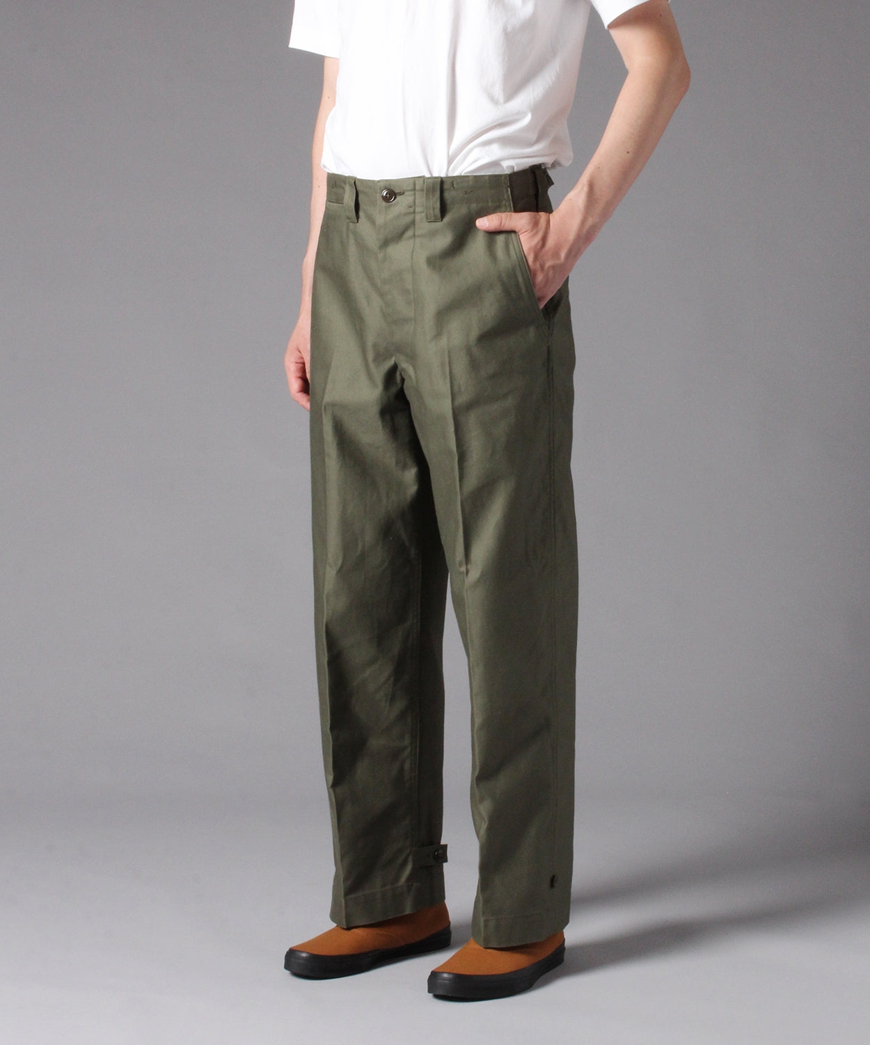 【 RESTOCK 】YANKSHIRE M1945 TROUSERS SATEEN / OLIVE