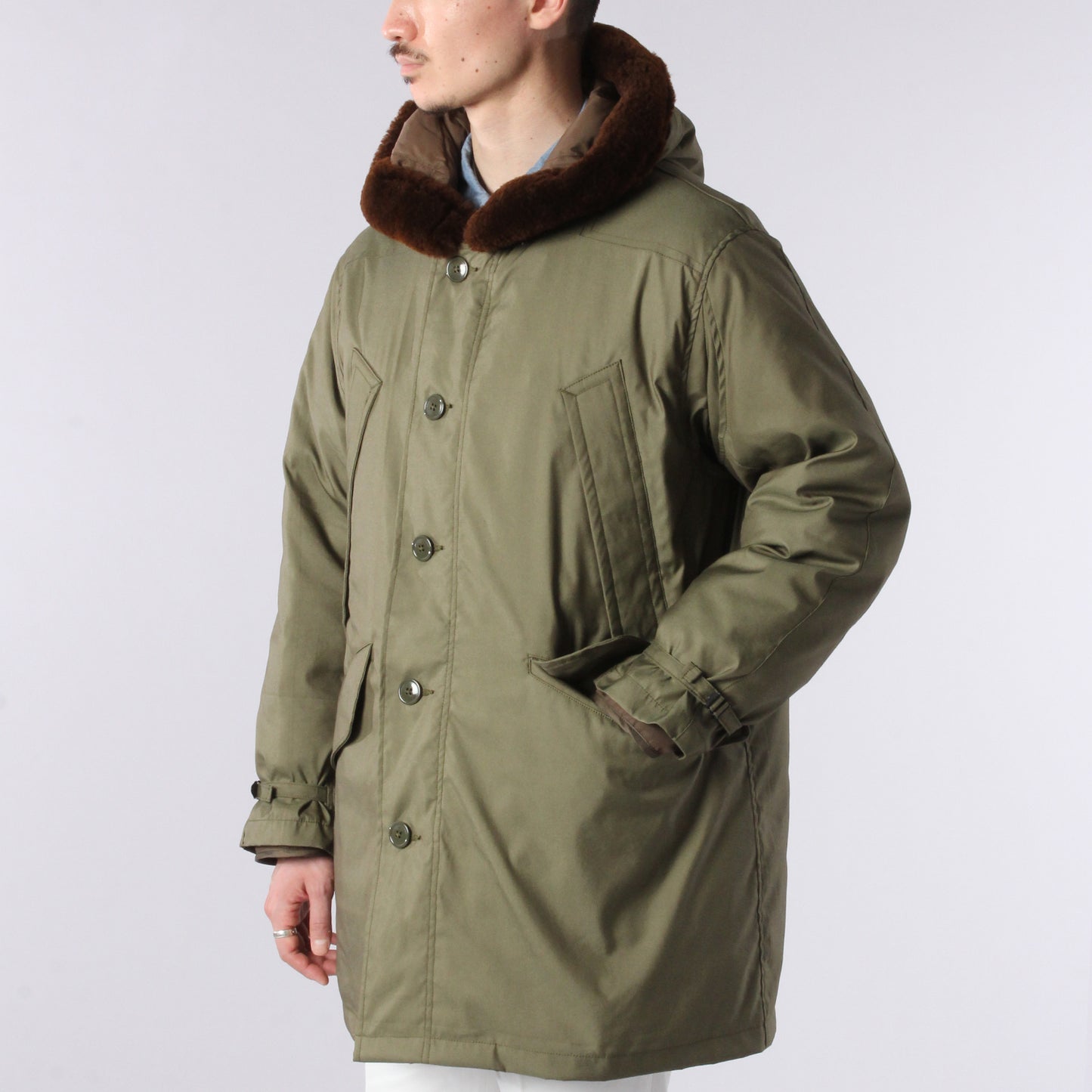 RMFB B911 PARKA VTG POPLIN ｗ/DOWN LINER / OLIVE