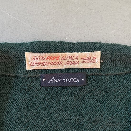 [21FW 새로운 작업] Anatomica Lemmermayer Cardigan 2ply / green