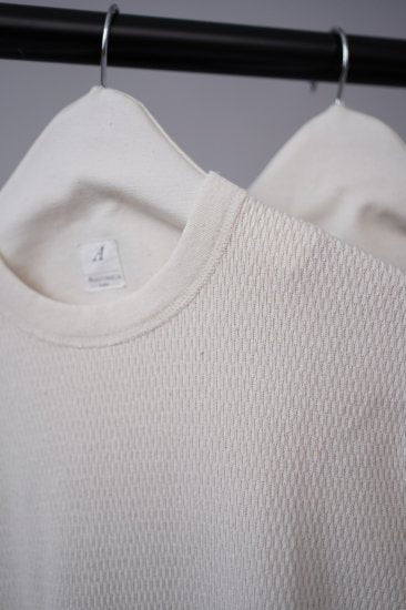 【 RESTOCK 】ANATOMICA THERMAL SHIRT MADE IN JAPAN / NATURAL