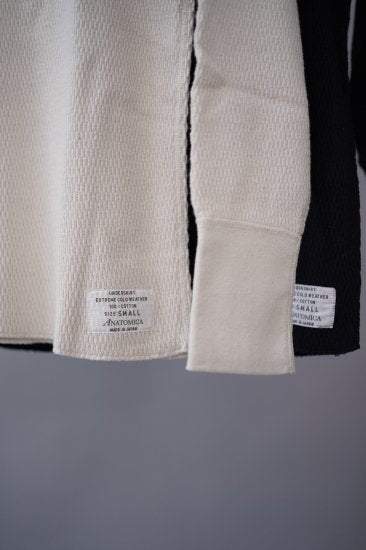 【 RESTOCK 】ANATOMICA THERMAL SHIRT MADE IN JAPAN / NATURAL