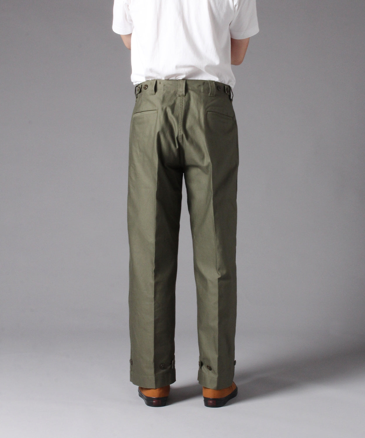 【 RESTOCK 】YANKSHIRE M1945 TROUSERS SATEEN / OLIVE