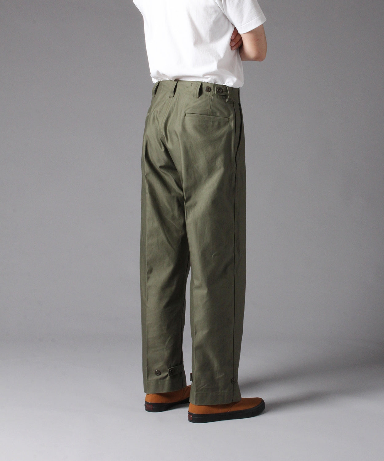 【 RESTOCK 】YANKSHIRE M1945 TROUSERS SATEEN / OLIVE