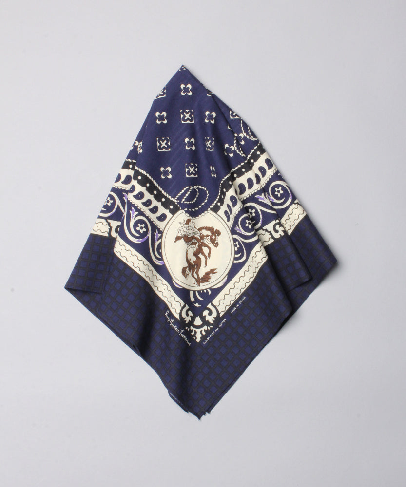 Anatomica緞面圍巾/ IK藍色