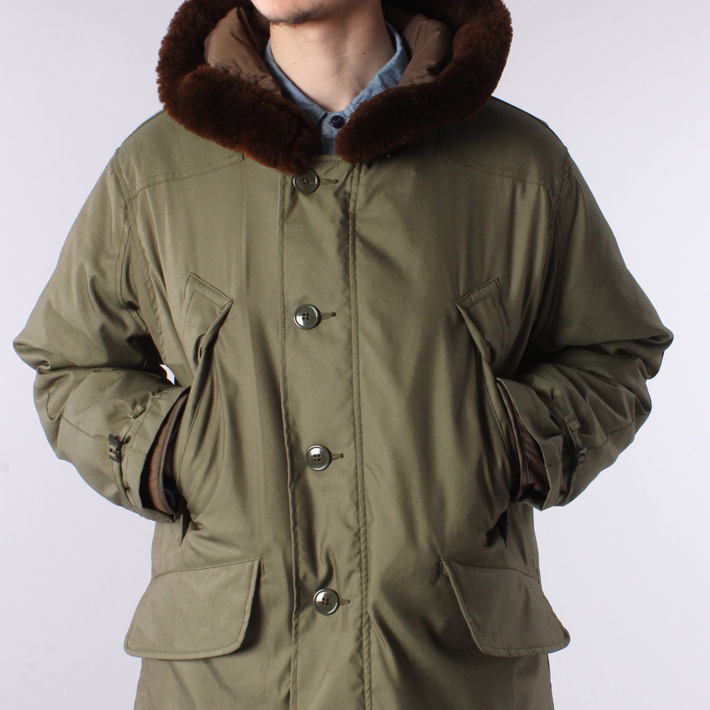 RMFB B911 PARKA VTG POPLIN ｗ/DOWN LINER / OLIVE