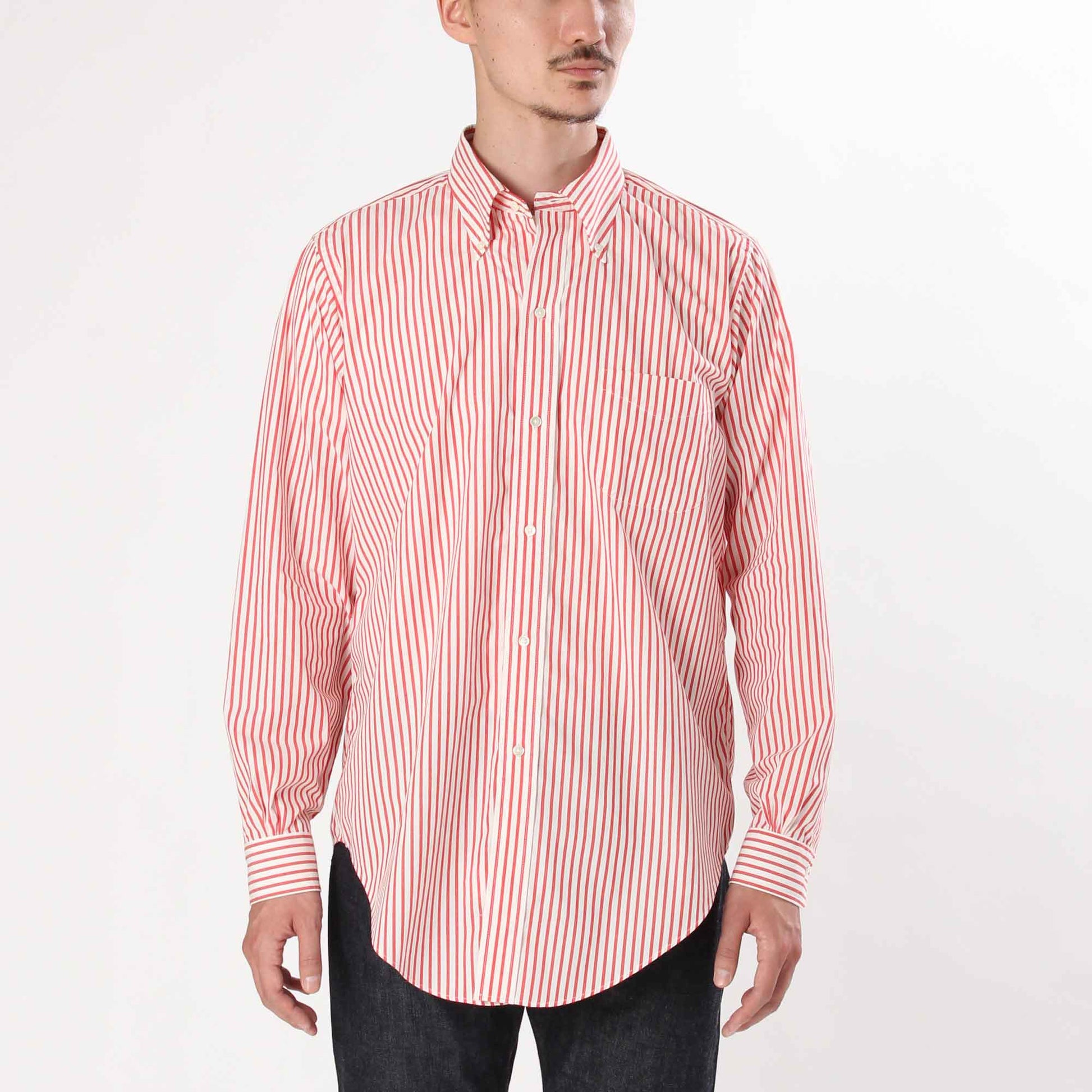 ANATOMICA BD SHIRT CANDY STRIPE / RED