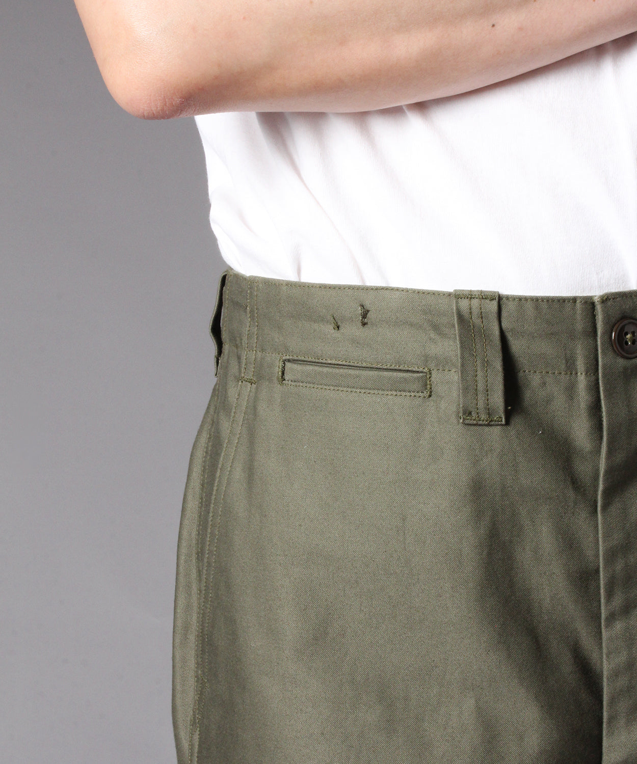 【 RESTOCK 】YANKSHIRE M1945 TROUSERS SATEEN / OLIVE