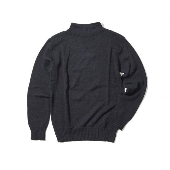 ANATOMICA USN MOCK NECK SWEATER / NAVY