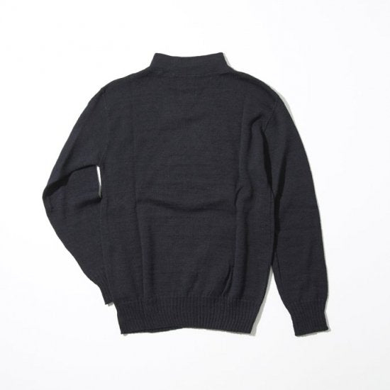 ANATOMICA USN MOCK NECK SWEATER / NAVY