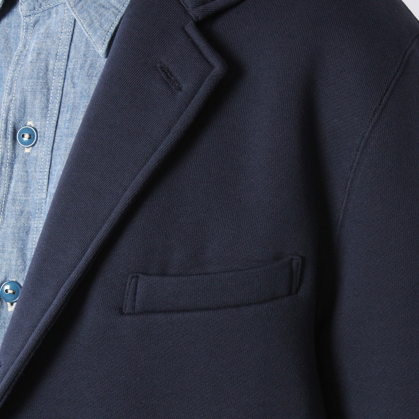 A'r DESIGN CAMPUS JACKET COTTON JERSEY / NAVY