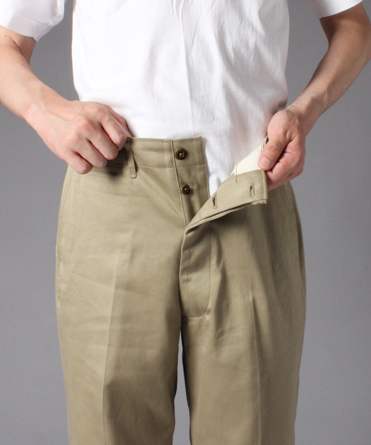 【 RESTOCK 】YANKSHIRE TROUSERS M1945 WEST POINT / BEIGE