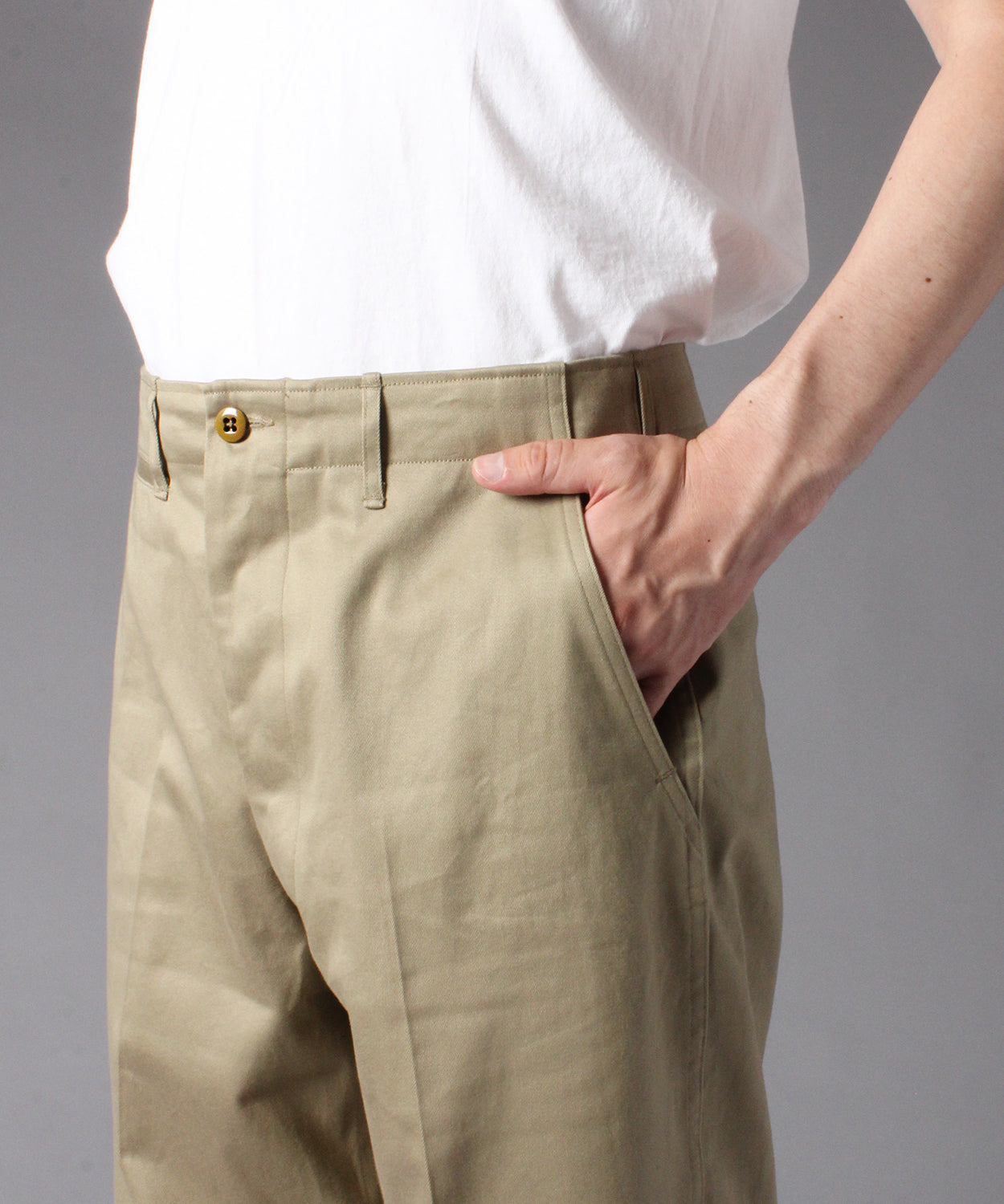 【 RESTOCK 】YANKSHIRE TROUSERS M1945 WEST POINT / BEIGE