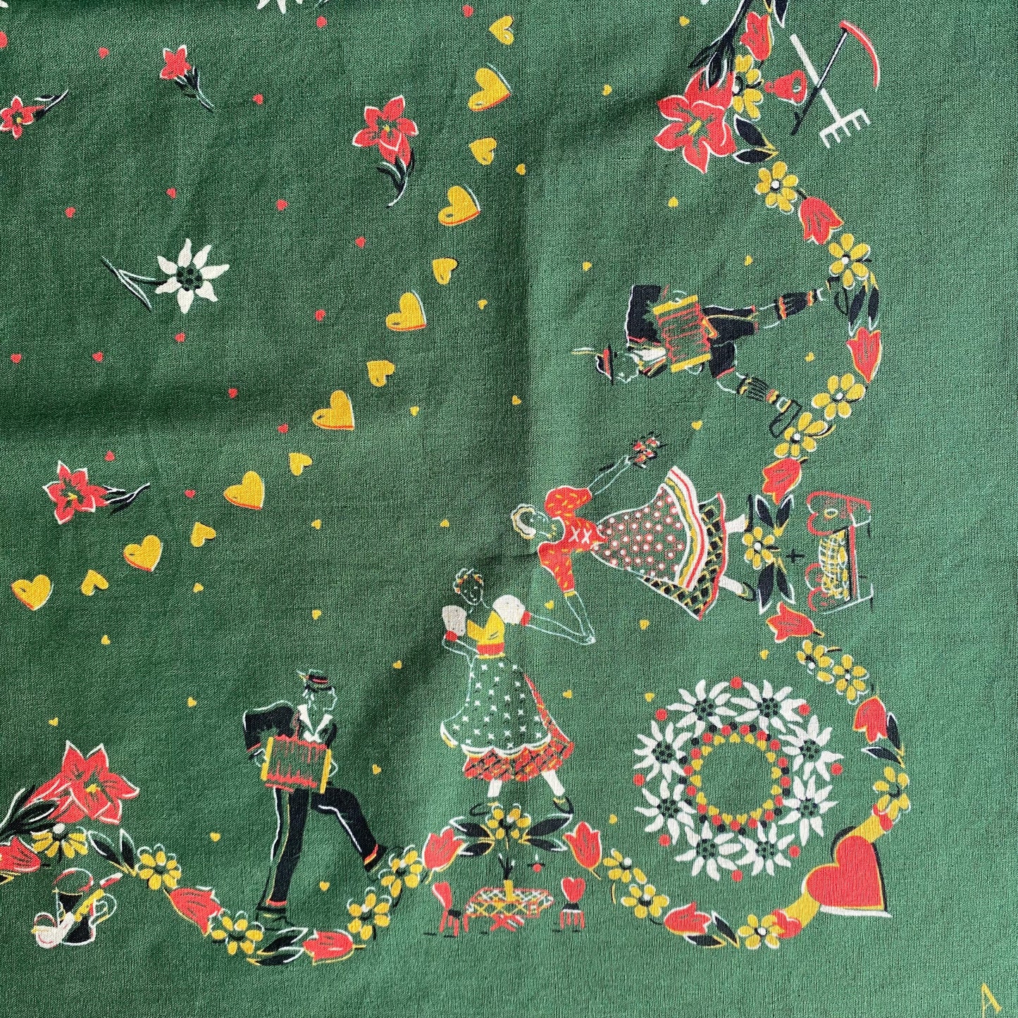 ANATOMICA SATIN SCARF HAUTE-SAVOIE / GREEN